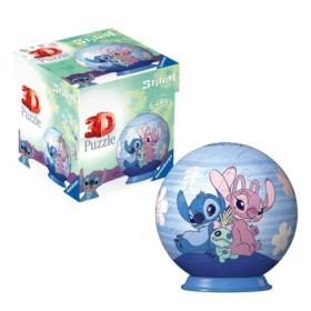 Ravensburger - Puzzle 3D bila Disney Stitch Angel si Stitch 54 piese Ravensburger - 1